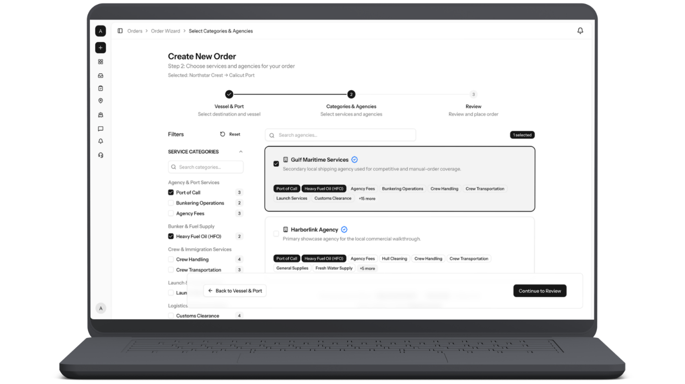 PortzApp for Vessel Owners